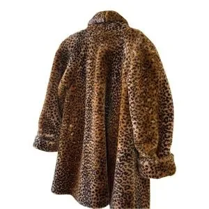 Jackets & Coats | Vintage Leopard Print Faux Fur Coat Monterey